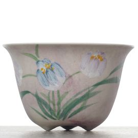 Пиала 45мл "Цветы", ручная роспись, фарфор (54703)-