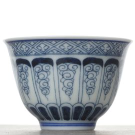 Пиала 55мл "Узор", фарфор, шелкография (54705)-