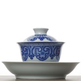 Гайвань 160мл "Узор", фарфор, шелкография (500552)-