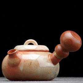 Чайник 90мл, дровяной обжиг, керамика (77351)