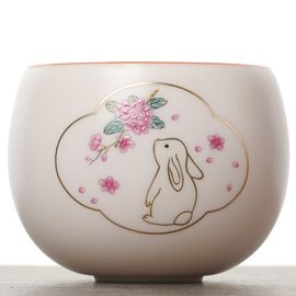 Пиала 110мл "Зайчик", фарфор, шелкография (54758)-