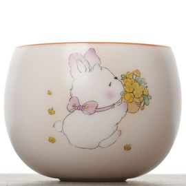 Пиала 110мл "Зайчик", фарфор, шелкография (54757)-