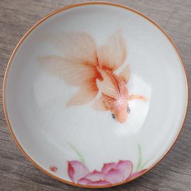 Пиала 105мл "Рыба", жуяо, ручная роспись (54748)-