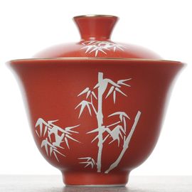 Гайвань 125мл "Бамбук", коралловая глазурь (500289)-