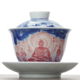 Гайвань 180мл "Пещерный храм", фарфор, шелкография (500576)-