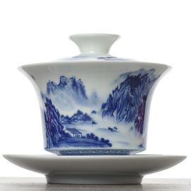 Гайвань 180мл "Пейзаж", фарфор, шелкография (500578)-