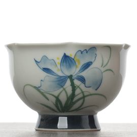 Пиала 65мл "Лотос", ручная роспись, керамика (54732)-