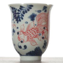 Пиала 50мл "Рыбка", фарфор, шелкография (54702)-