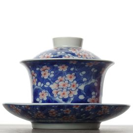 Гайвань 160мл "Мэй Хуа", фарфор, шелкография (500553)-