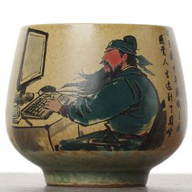 Пиала 150мл "Гуаньюй", керамика, шелкография (54697)