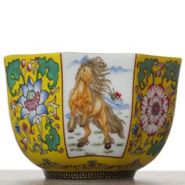 Пиала 180мл, фарфор, шелкография (54754)-