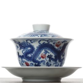 Гайвань 225мл "Дракон", фарфор, шелкография (500592)-