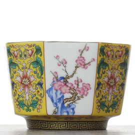 Пиала 175мл "Четыре благородных", фарфор, шелкография (54787)-