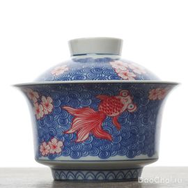 Гайвань 165мл "Рыбка", фарфор, шелкография (500566)-