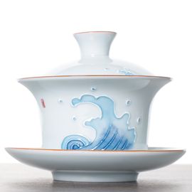 Гайвань 160мл "Волны", перегородчатая роспись (500199)-