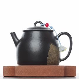 Чайник 100мл "Лист бодхи", исинская глина (7900151)-