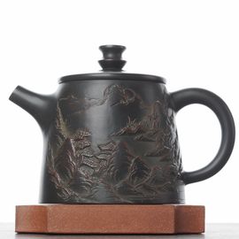 Чайник 205мл "Пейзаж", нисинтао, мастер Сюй Вэйюн (781136)