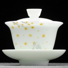 Гайвань 150мл "Зайчик", роспись, бинчжун фарфор (500518)-