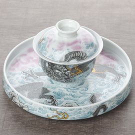 Гайвань 175мл "Морской дракон", фарфор, шелкография (500599)-