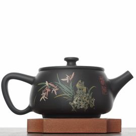 Чайник 230мл "Орхидея", цзяньшуйская керамика (791426)