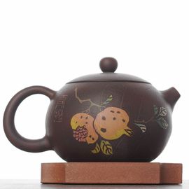 Чайник 265мл "Гранаты", цзяньшуйская керамика (791406)