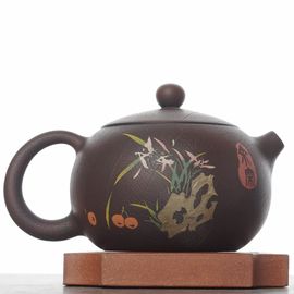 Чайник 265мл "Орхидея", цзяньшуйская керамика (791405)
