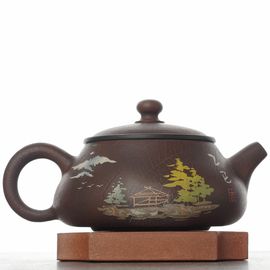 Чайник 250мл "Беседка", цзяньшуйская керамика (791399)