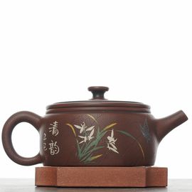 Чайник 190мл "Орхидея", цзяньшуйская керамика (791393)