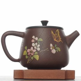 Чайник 275мл "Цветы", цзяньшуйская керамика (791389)