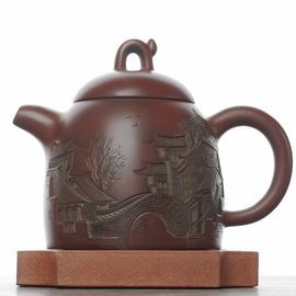 Чайник 200мл "Город", нисинтао, мастер Сюй Вэйюн (781141)