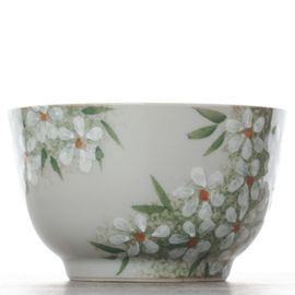 Пиала 125мл "Цветы",  керамика, ручная роспись (54797)-