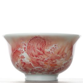 Пиала 125мл "Морской дракон", фарфор, шелкография (54790)