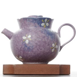 Чайник 165мл "Цветы", фарфор (77452)