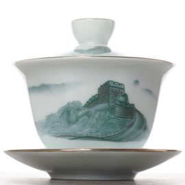Гайвань 205мл "Великая Китайская стена&rdquo;, фарфор, шелкография (500603)-