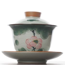 Гайвань 175мл "Лотос", керамика, ручная роспись (500604)-