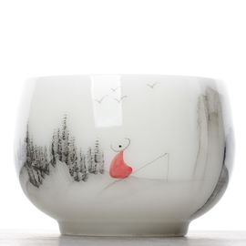 Пиала 160мл "Рыбак", бинчжун фарфор (54806)