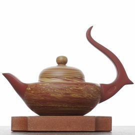 Чайник 120мл, чаочжоуская керамика, мастер Чжан Шаочунь (75082)-