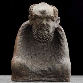 Фигурка "Бодхидхарма - Дамо", цзяньшуйская керамика, мастер Гу Цзингуан (61622)