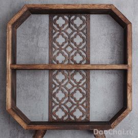 Двухъярусная настольная полочка под посуду, 30x32см (80597)-