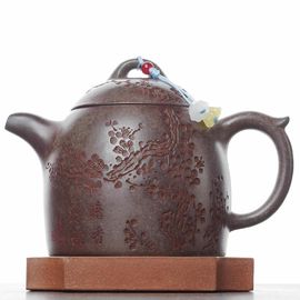 Чайник 280мл "Циньская гиря", исинская глина (7900176)-