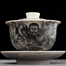 Гайвань 195мл "Чжэньу Дади", керамика из Цзиндечжень (404633)-