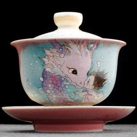 Гайвань 215мл "Дитя дракона", фарфор из Цзиндечжень (404635)-