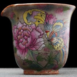 Чахай 190мл "Цветы", керамика из Цзиндечжень (404640)-