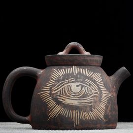 Чайник 195мл "Всевидящее око", цзяньшуйская керамика, мастер Гу Цзингуан (791450)-