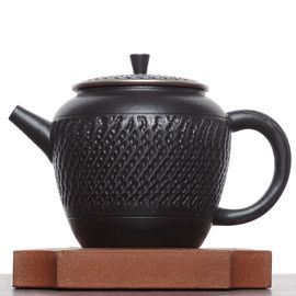 Чайник 155мл "Черная платина", керамика (77350)