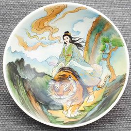 Пиала 115мл "Красавица", фарфор из Цзиндечжень (404703)-