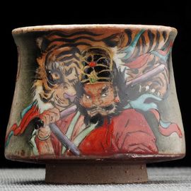 Пиала 105мл "Чжун Куй - борец с духами", керамика из Цзиндечжень (404659)-