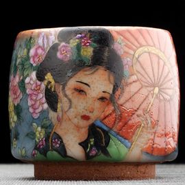 Пиала 190мл "Красавица", керамика из Цзиндечжень (404669)-