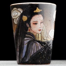 Пиала 250мл "Красавица", керамика из Цзиндечжень (404685)-