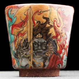 Пиала 125мл "Акала", керамика из Цзиндечжень (404695)-